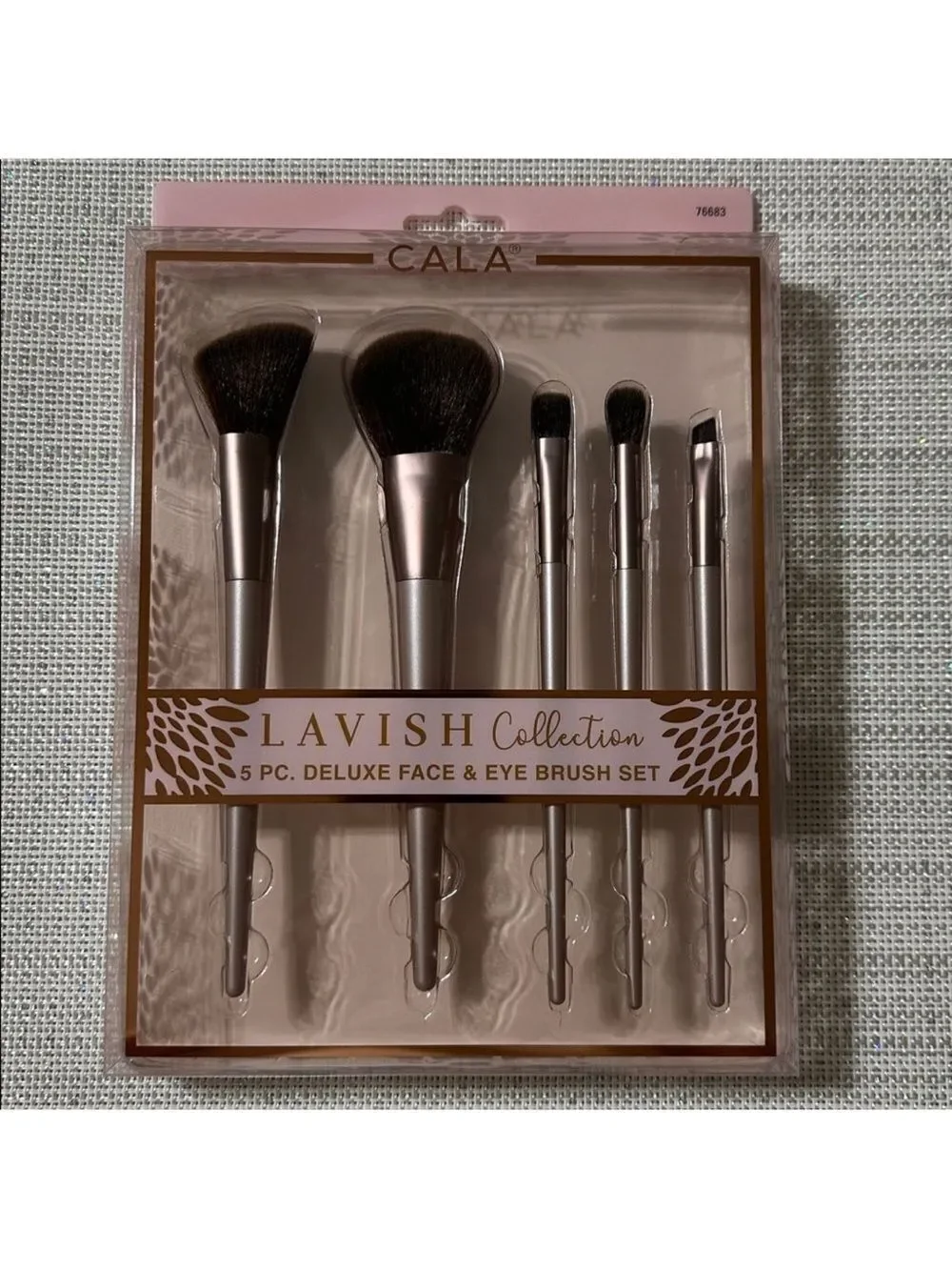 CALA Rose Gold Lavish Collection 5 pc Face & Eye Brush Set